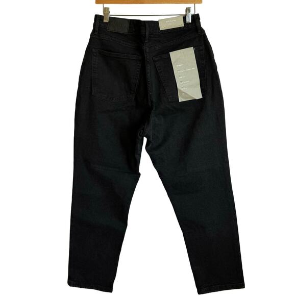 Everlane The Curvy Cheeky Jean Size 31 Crop Black Denim NWT - Picture 2 of 15